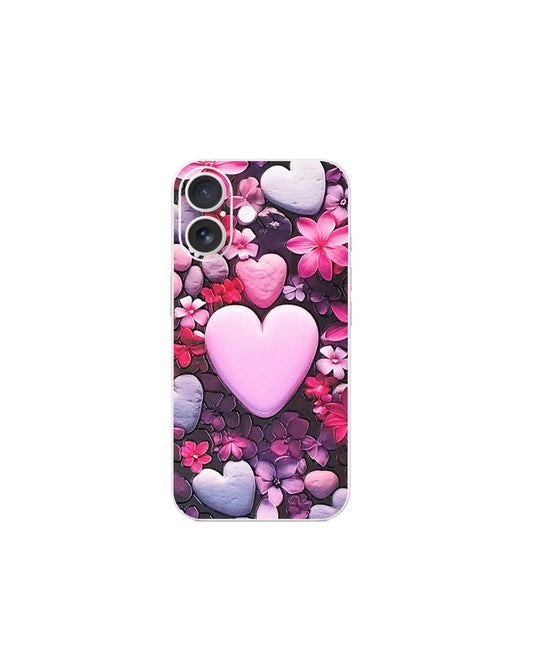 Handyfolie Rückseite für iPhone – Herzen & Teddy Motive | 4 Designs