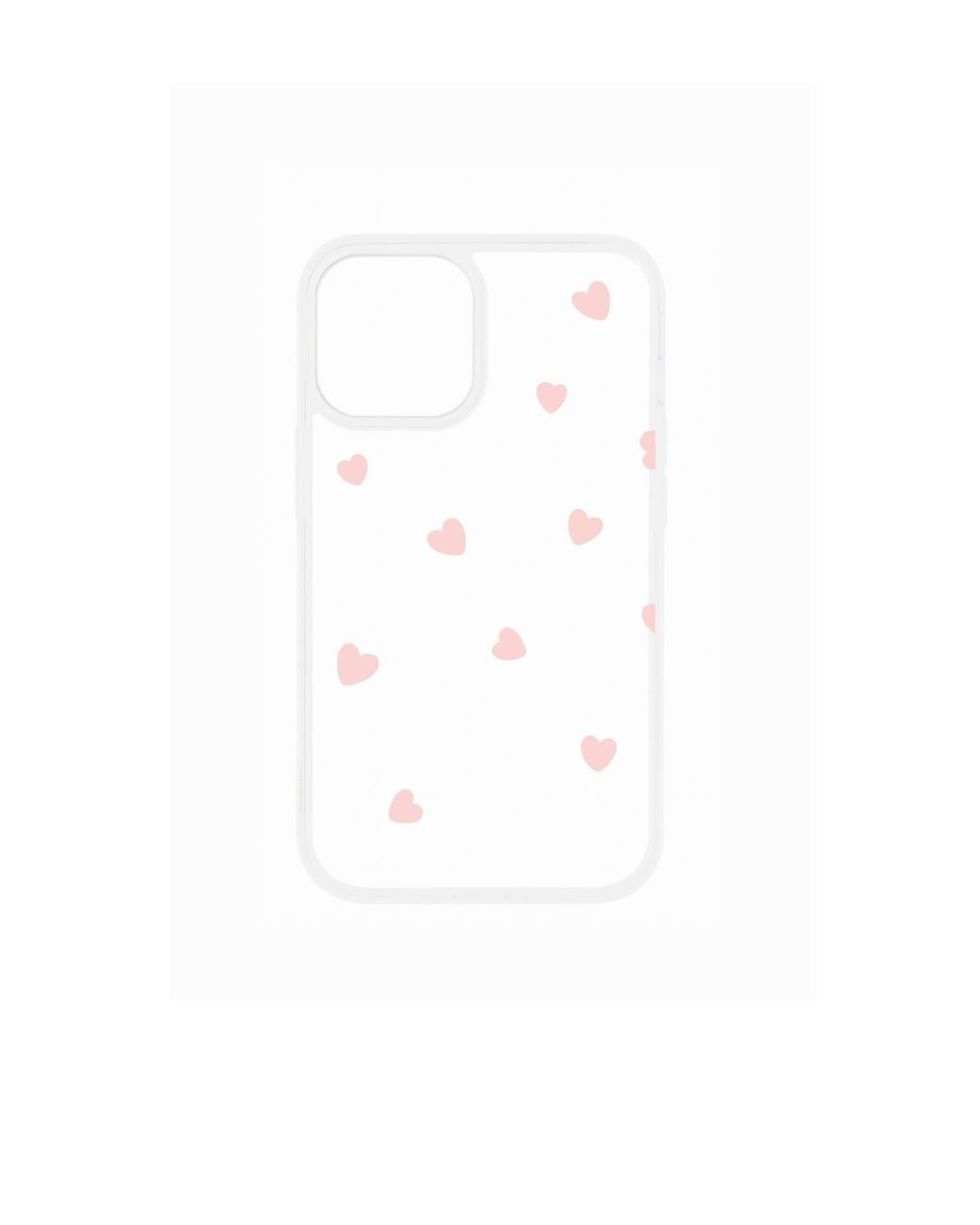 Clear Case Pink Hearts Edition