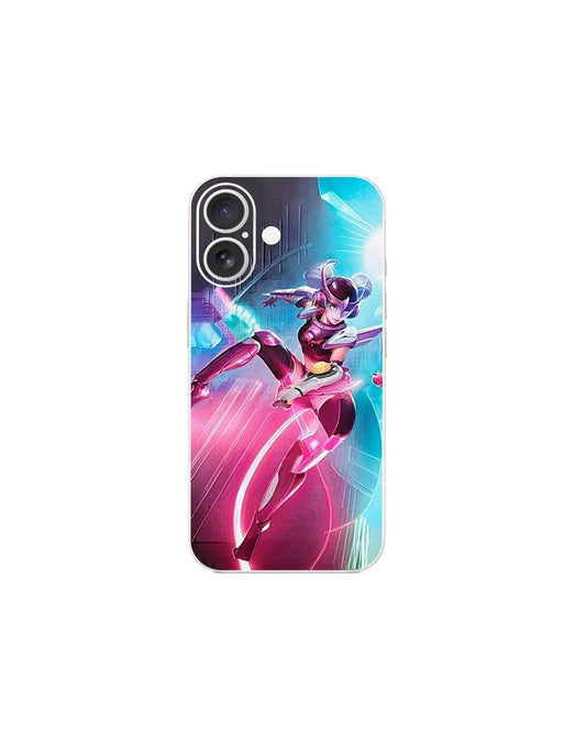 Handyfolie Rückseite für iPhone – Neon Girl Motive | 2 Designs