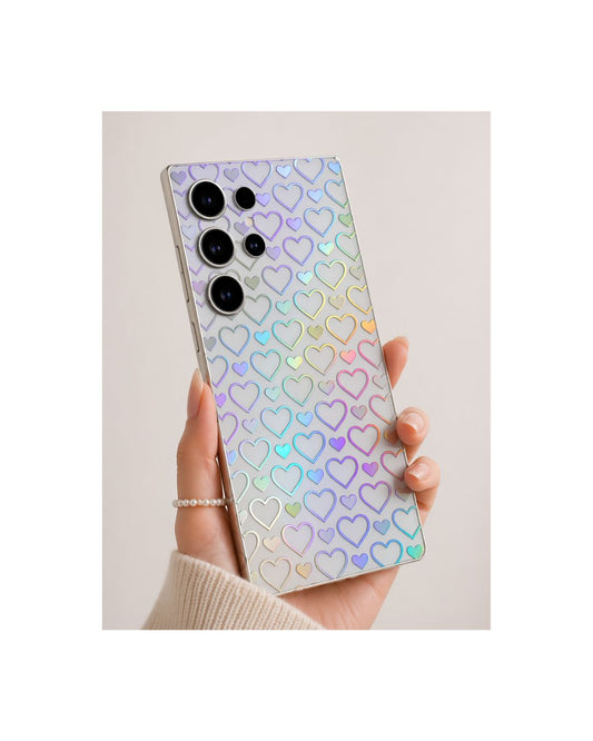 Holografische Handyfolie Samsung | Schmetterlinge, Herzen & Leo | 5 Muster