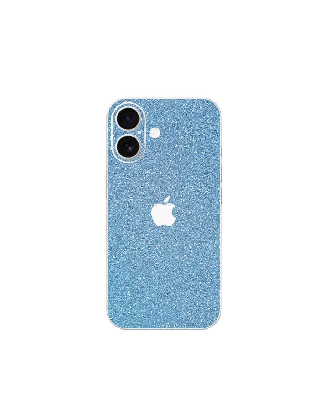 Glitzer Handyfolie für iPhone – Altrosa, Schwarz, Türkis & Silber