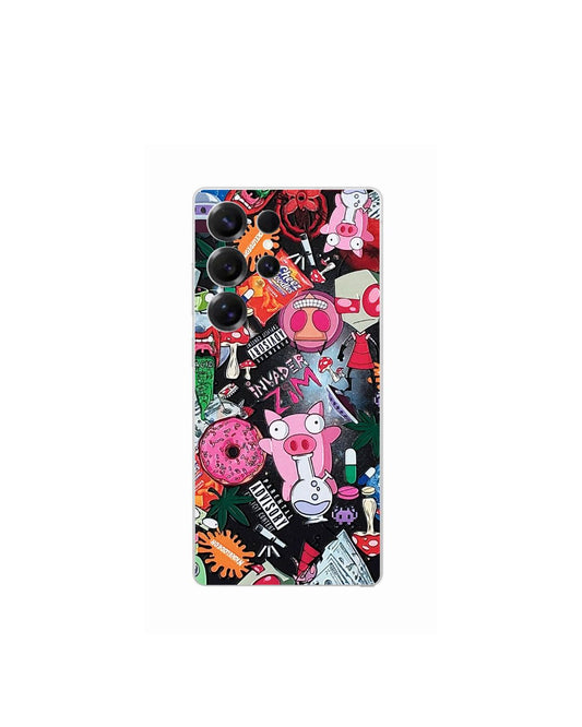 Handyfolie Skin für die Rückseite Samsung Retro Pop