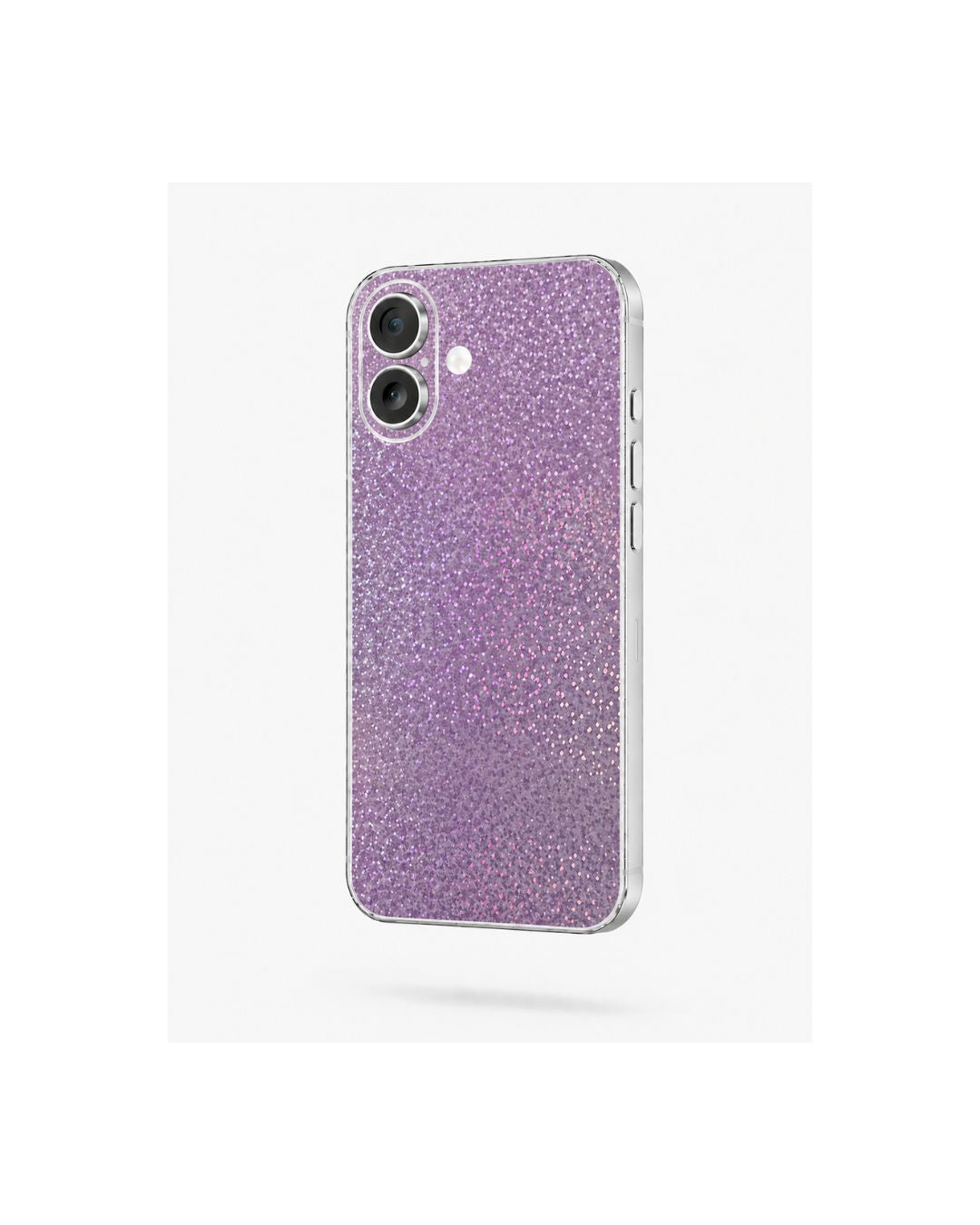 Lila Handyfolie für die Rückseite selbstklebend mit Glitzer Effekt und schimmernder Oberfläche für iPhone Felima Design