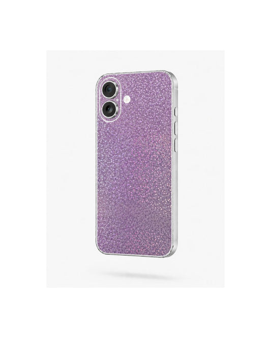 Lila Handyfolie für die Rückseite selbstklebend mit Glitzer Effekt und schimmernder Oberfläche für iPhone Felima Design