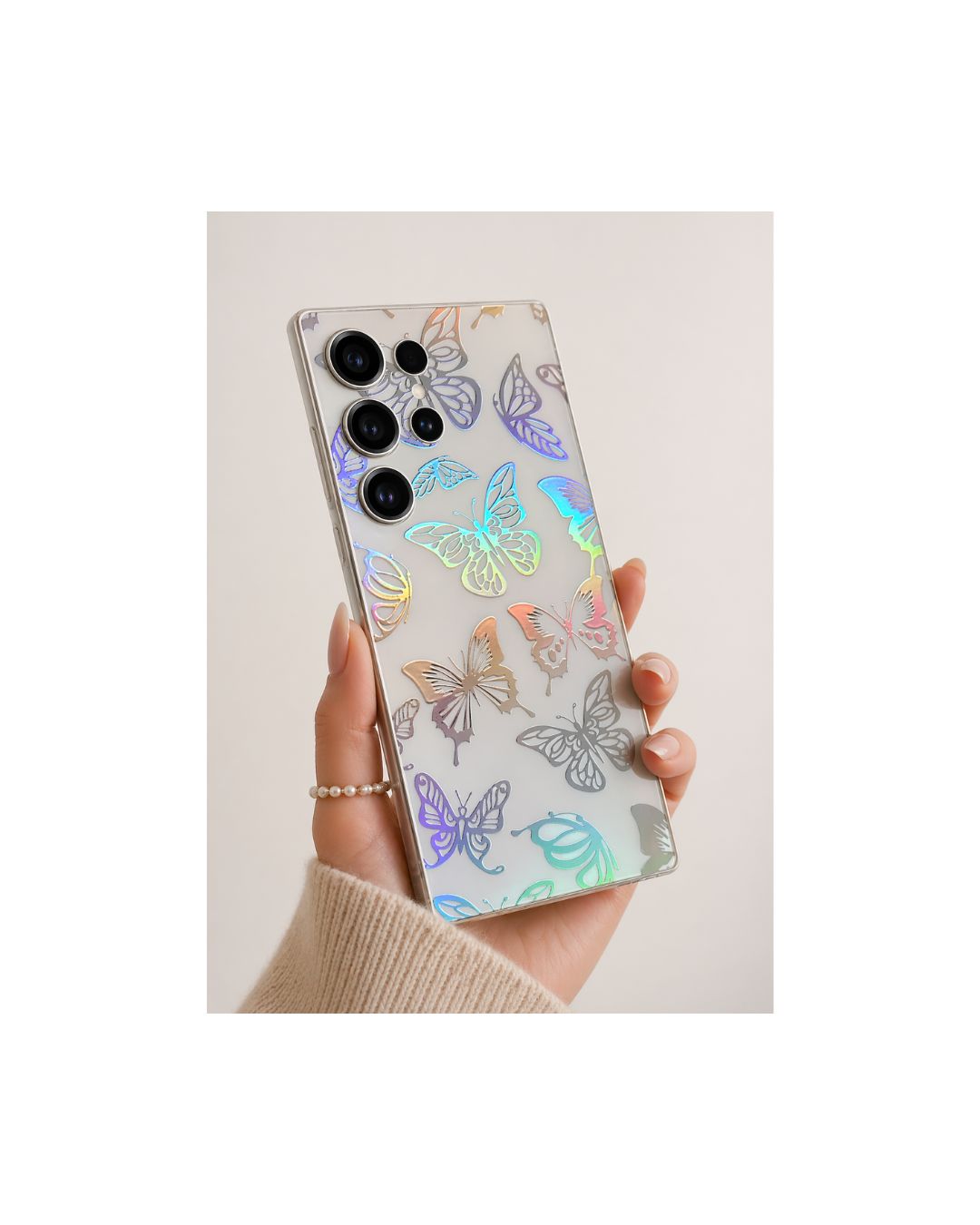 Holografische Handyfolie Samsung | Schmetterlinge, Herzen & Leo | 5 Muster