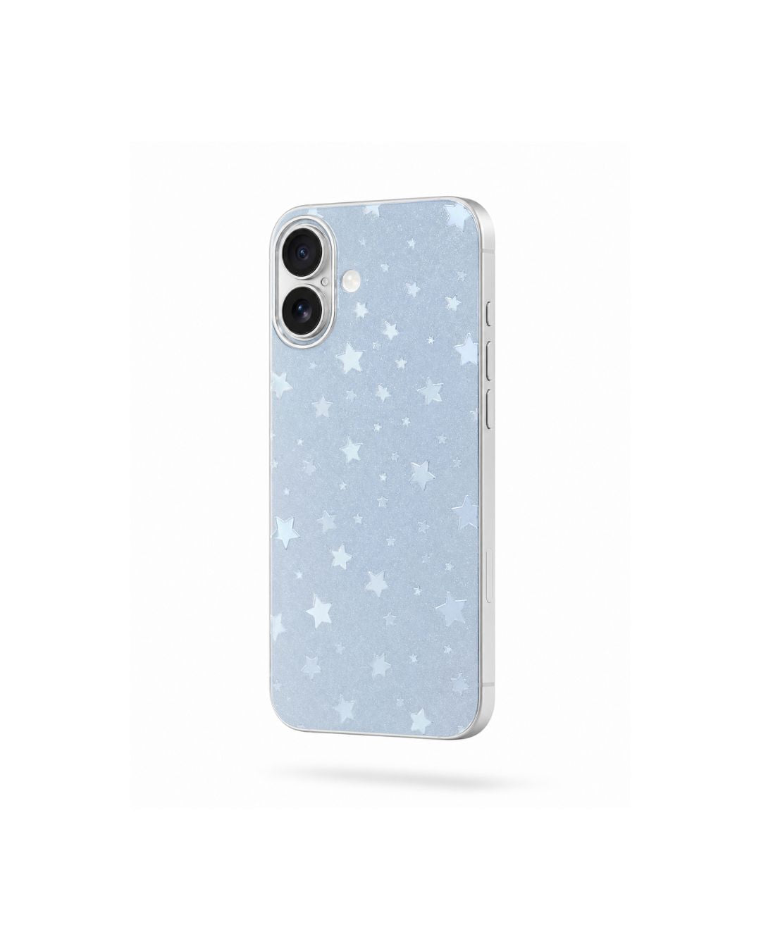 iPhone Skin Folie Rückseite Sterne Muster weiss milchig matt dünne Schutzfolie Felima Design 