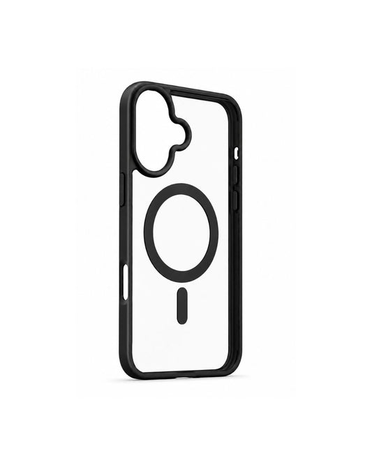 Transparente iPhone Hülle mit schwarzem Rahmen – MagSafe kompatibel