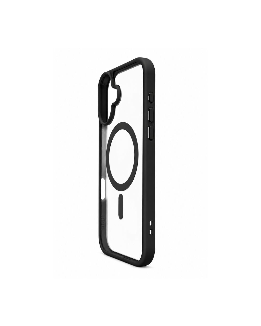 Transparente iPhone Hülle mit schwarzem Rahmen – MagSafe kompatibel