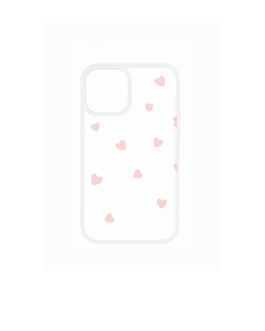 Clear Case Pink Hearts Edition