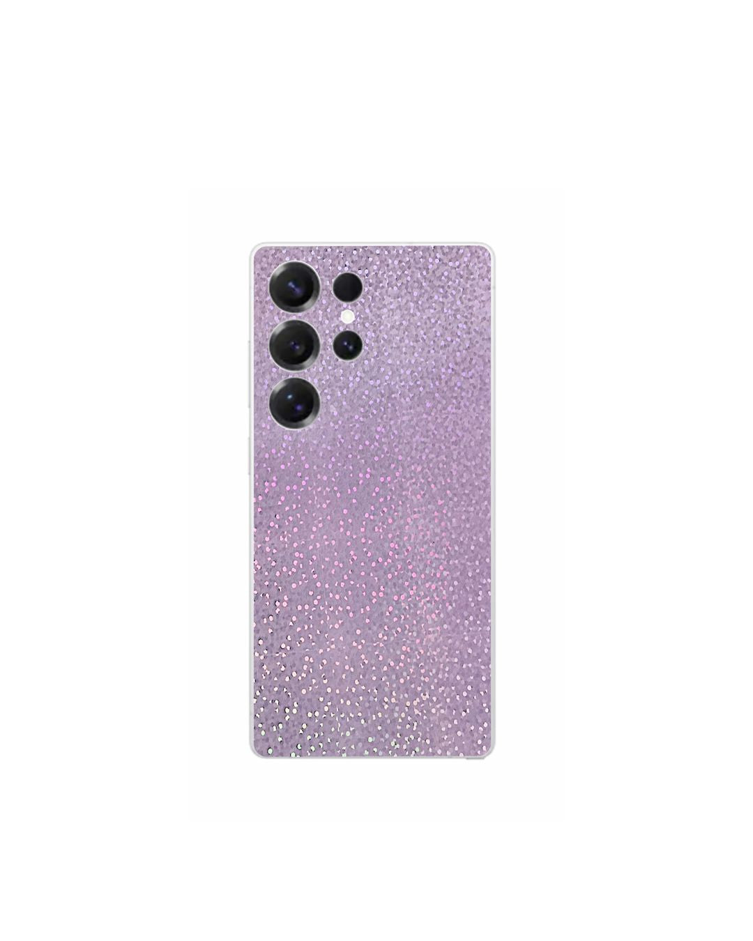 Lila Glitzer Handyfolie Samsung Rückseite – feminine Schutzfolie Felima Design