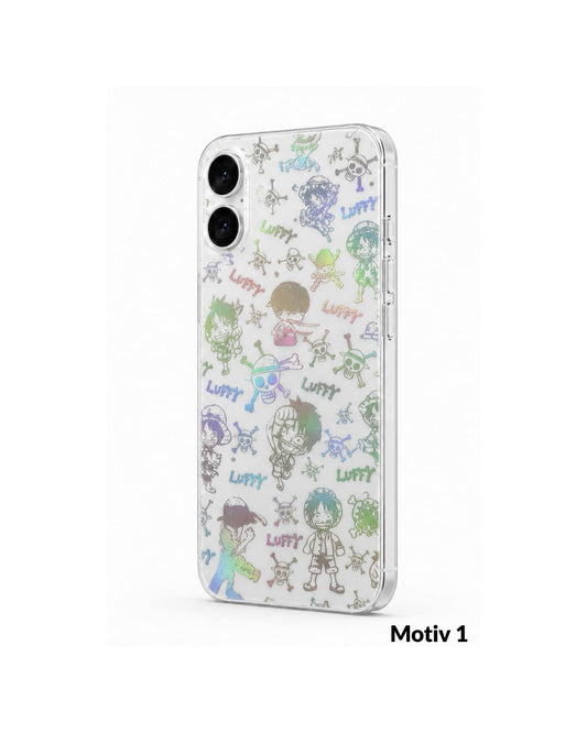 Holografische Handyfolie für iPhone | Hunde, Herzen & Kritzeleien | 5 Designs