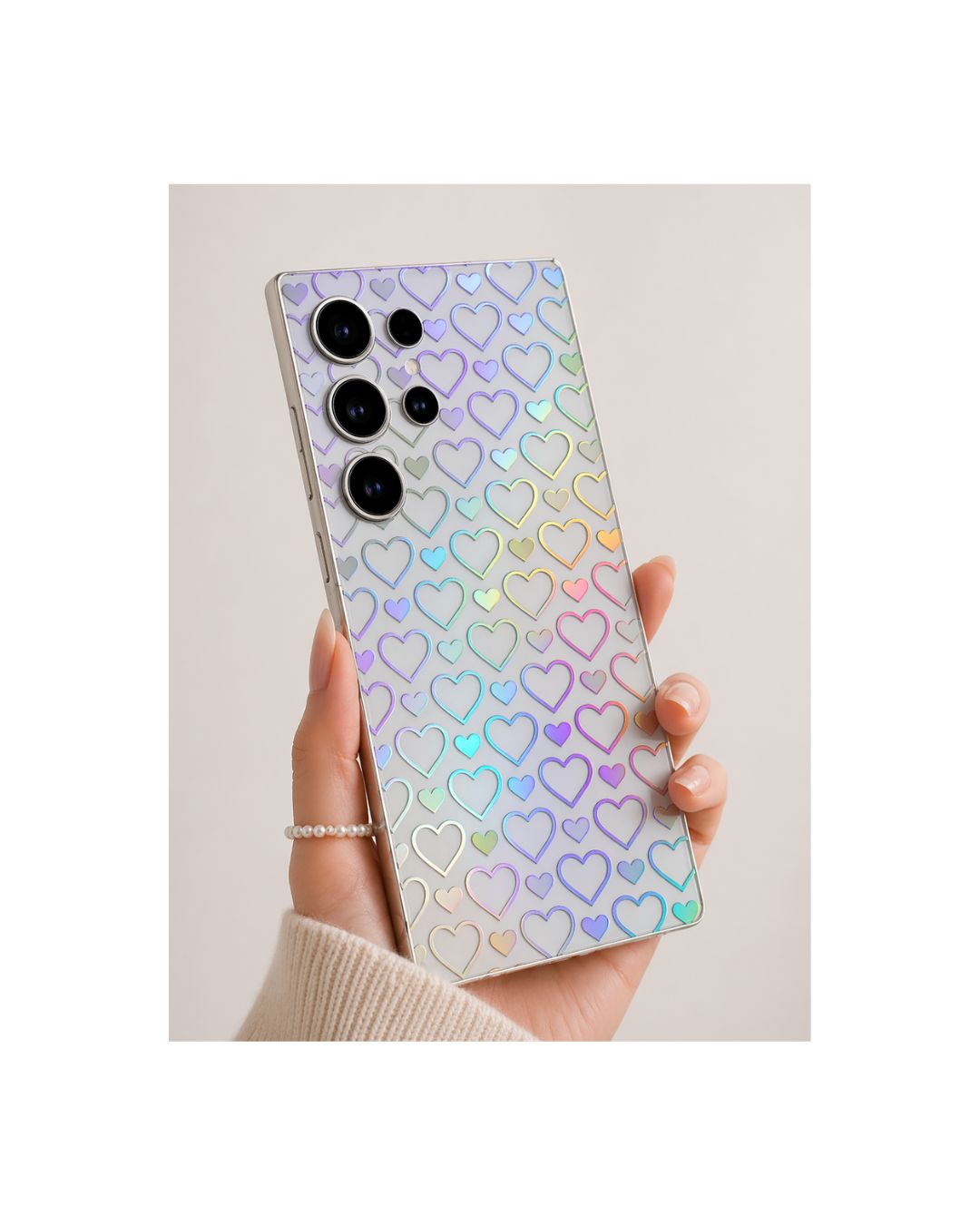 Holografische Handyfolie Samsung | Schmetterlinge, Herzen & Leo | 5 Muster