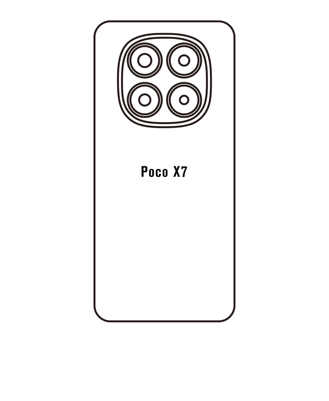 Handyfolie für die Rückseite Xiaomi Soft Star