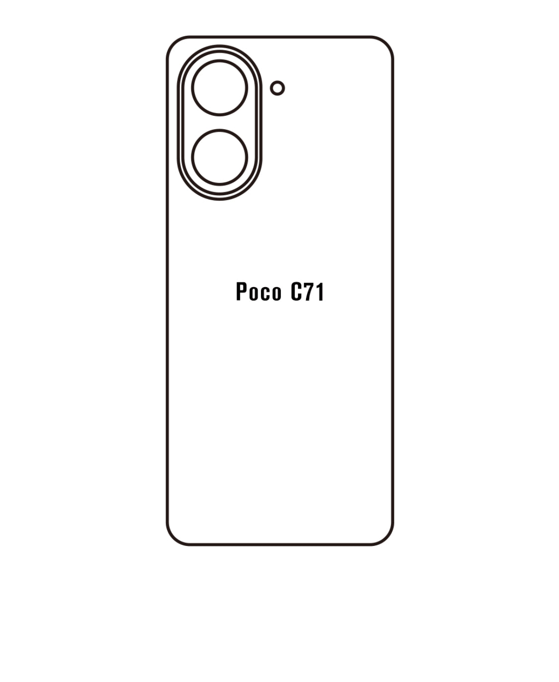 Handyfolie für die Rückseite Xiaomi Soft Star