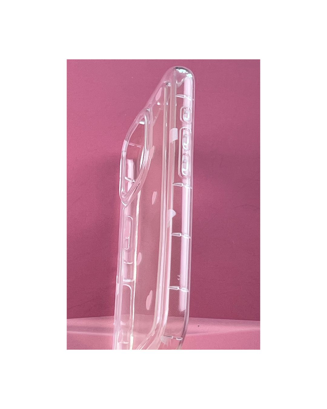 Clear Case Pink Hearts Edition