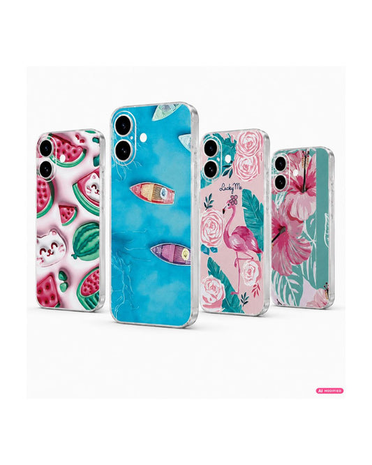 Handyfolie Rückseite für iPhone – Tropical Sommer Motive | 4 Designs