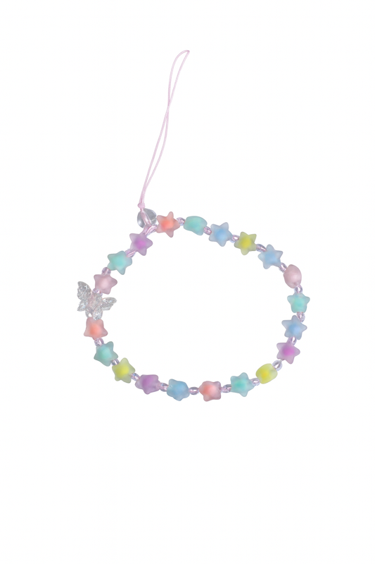 Sugar Star  Das pastellbunte Handyband mit Sternen & Schmetterling