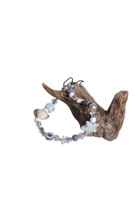 Ocean Blue  Dein maritimes Handyband mit Muschel-Feeling