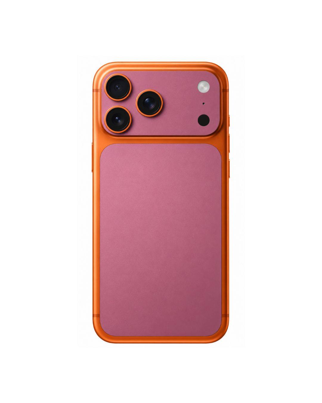 iPhone mit Handyfolie für die Rückseite: einfarbig Pink Metallic