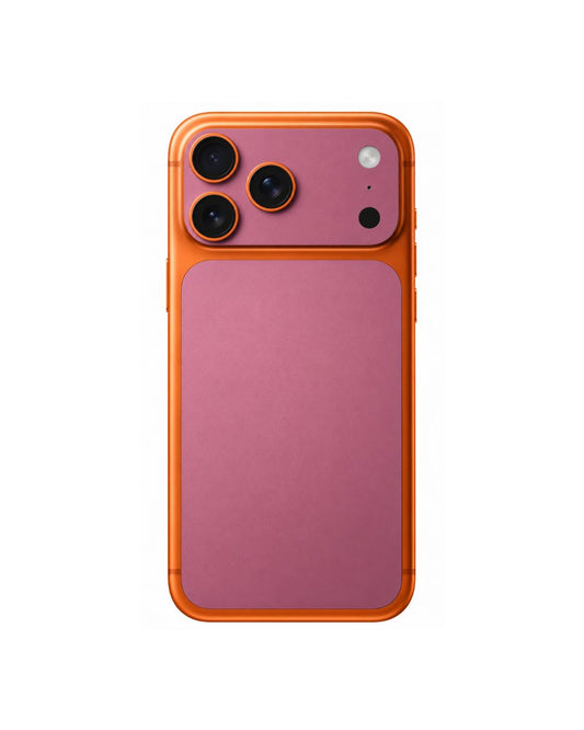 iPhone mit Handyfolie für die Rückseite: einfarbig Pink Metallic