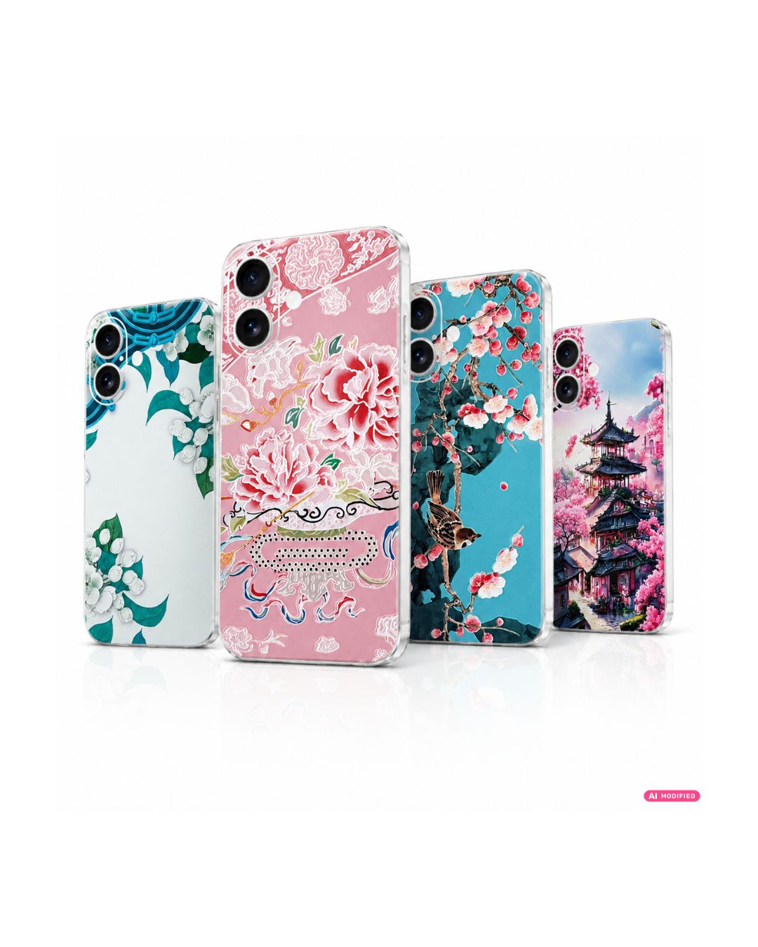 Handyfolie Rückseite für iPhone – Kirschblüten & Japan Motive | 4 Designs