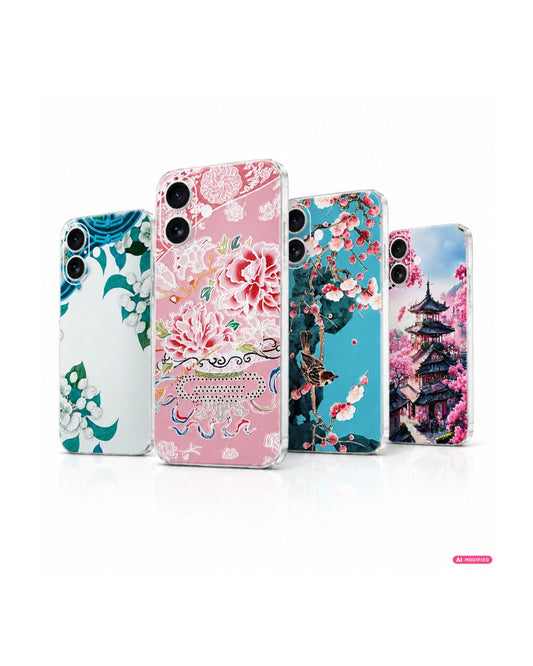 Handyfolie Rückseite für iPhone – Kirschblüten & Japan Motive | 4 Designs