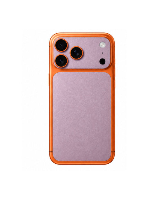 iPhone mit Handyfolie für die Rückseite: einfarbig Helllila Metallic