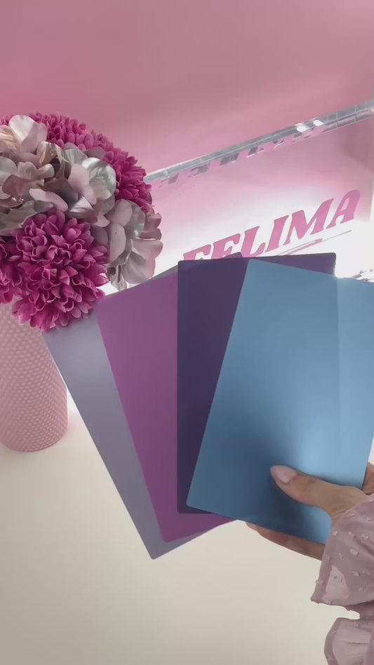 Handyfolie Rückseite für iPhone – Hellblau Metallic
